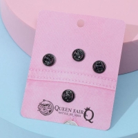 Набор значков (4 шт.) &laquo;Динозавры&raquo;, форма МИКС, цветной в сером металле