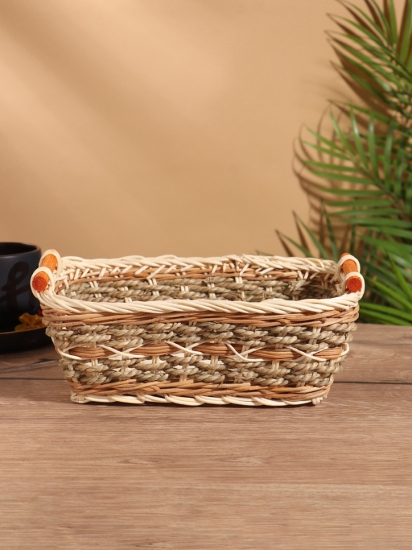Корзина плетеная 23x17x9 см, ротанг