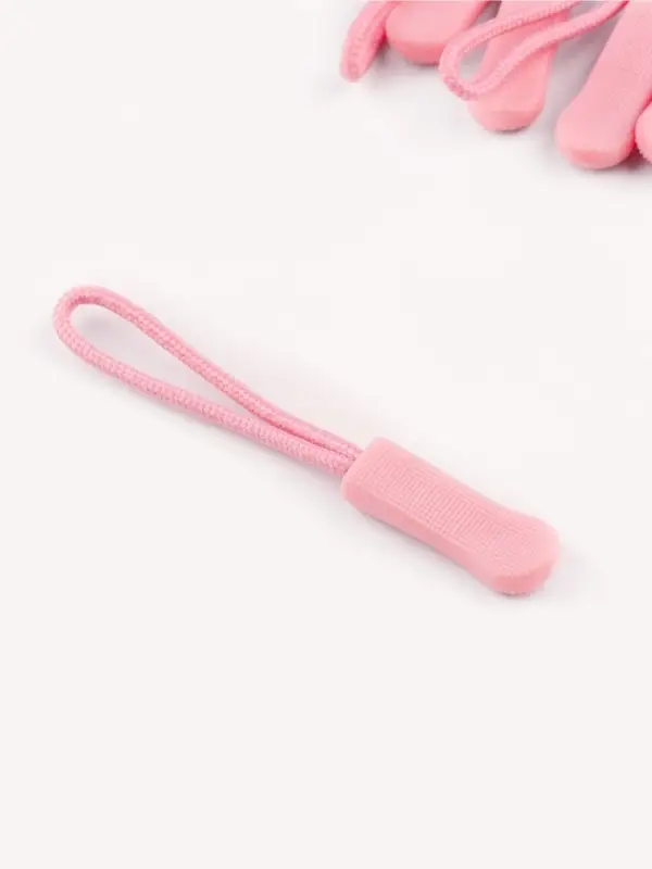 Пуллер для молнии, 2.5 см, 6&times;0.8 см, 10 шт., розовый