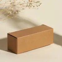 Свеча в вулканическом подсвечнике "Ящик" 3 хлопковых фитиля, серая 5,2х15х4,7 см