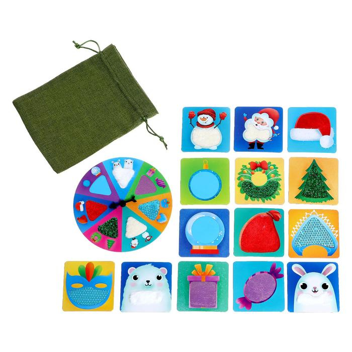 Тактильное лото &laquo;Потрогай Новый год&raquo;