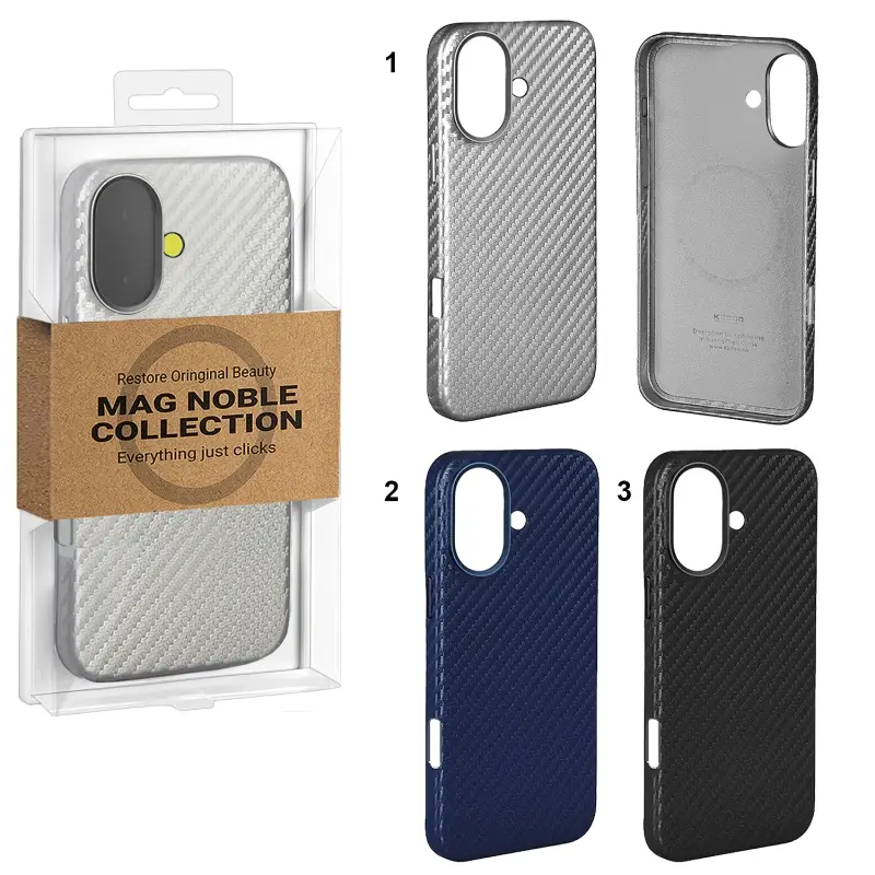 Чехол iPhone 16 Plus Mag Noble Collection Carbon K-DOO