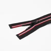 Молния &laquo;Трактор&raquo;, №5, разъёмная, замок автомат, 70 см, чёрная, красная, белая