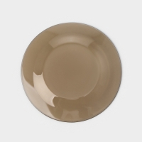 Тарелка десертная стеклянная &laquo;Уоркшоп Броунз&raquo;, d=20 см, цвет коричневый