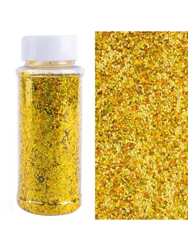 Конфетти &laquo;Шестиугольники&raquo; золото, голография, 0.1 см, 90 г