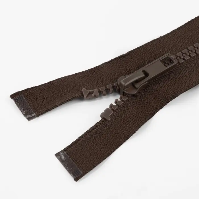 Молния &laquo;Трактор&raquo;, №5, разъёмная, замок автомат, 80 см, коричневая