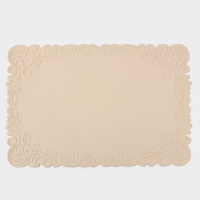 Набор салфеток сервировочных на стол Доляна, 2 шт, 45&times;30 см, бежевый