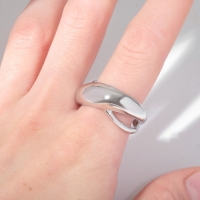 Кольцо &laquo;Минимал&raquo; дуо нити, цвет серебро, безразмерное