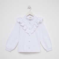 Блузка для девочки MINAKU цвет белый, р-р 122