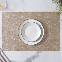 Салфетки сервировочные на стол Доляна &laquo;Соломка&raquo;, 30&times;45 см, 4 шт, золотые