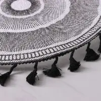 Салфетка сервировочная на стол Доляна &laquo;Солнце пустыни&raquo;, d=38 см, цвет чёрный