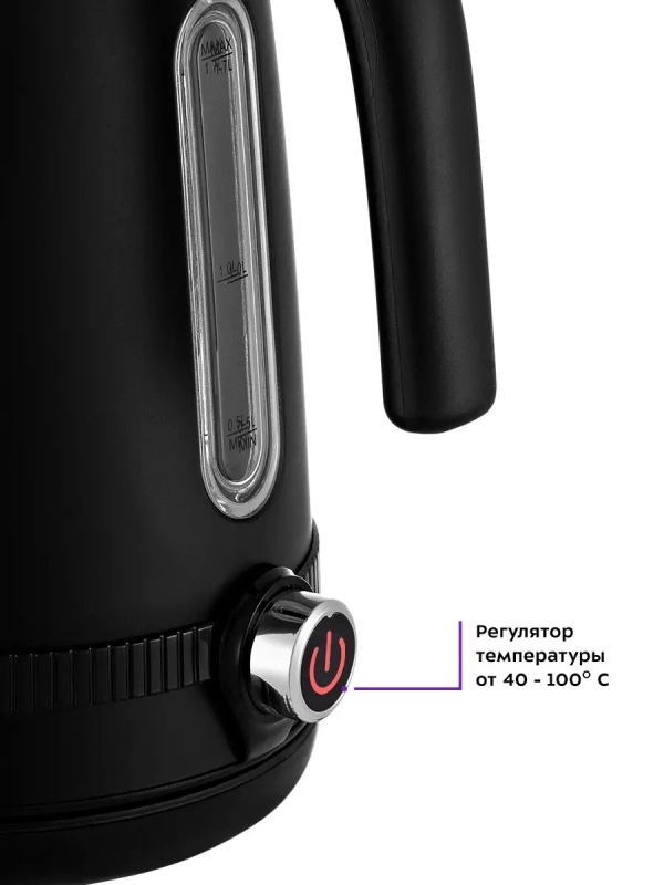 Чайник электрический металлический КТ-6121 - 1.7 л