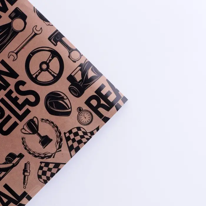 Бумага упаковочная глянцевая двухсторонняя &laquo;Брутальность&raquo;, 50 х 70 см