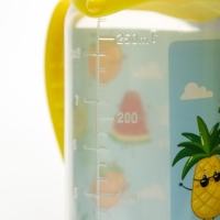 Бутылочка для кормления «Фрукты», классическое горло, 250 мл., от 0 мес., цилиндр, с ручками Бутылочка для кормления «Фрукты», классическое горло, 250 мл., от 0 мес., цилиндр, с ручками