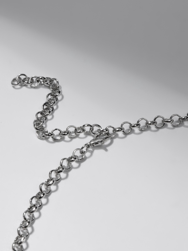 Чокер-колье &laquo;Сияние&raquo; трио на увеличение, цвет белый в серебре, 36 см