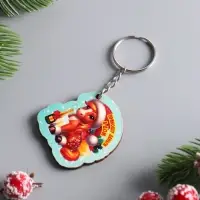 Брелок новогодний 2026 &laquo;Приношу деньги в дом&raquo;, размер брелока 4&times;4.5 см