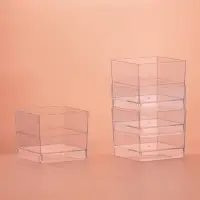 Форма пластиковая одноразовая для фуршета &laquo;Куб&raquo;, 60 мл, прозрачная