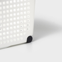 Контейнер для хранения хозяйственный &laquo;Лофт&raquo;, 3 л, 35,5&times;13&times;17 см, на колёсах, цвет белый