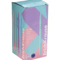 Ручка шариковая автоматическая, ErichKrause R-301 Matic Pastel, 0.7 мм, синяя