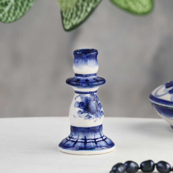 Подсвечник Подсвечник "Стройный", гжель
