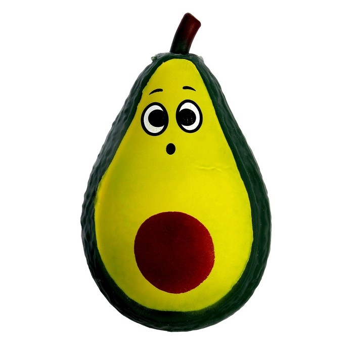 Антистресс сквиш мялка &laquo;Авокадо&raquo;, с песоком, в шоубоксе, тянучка