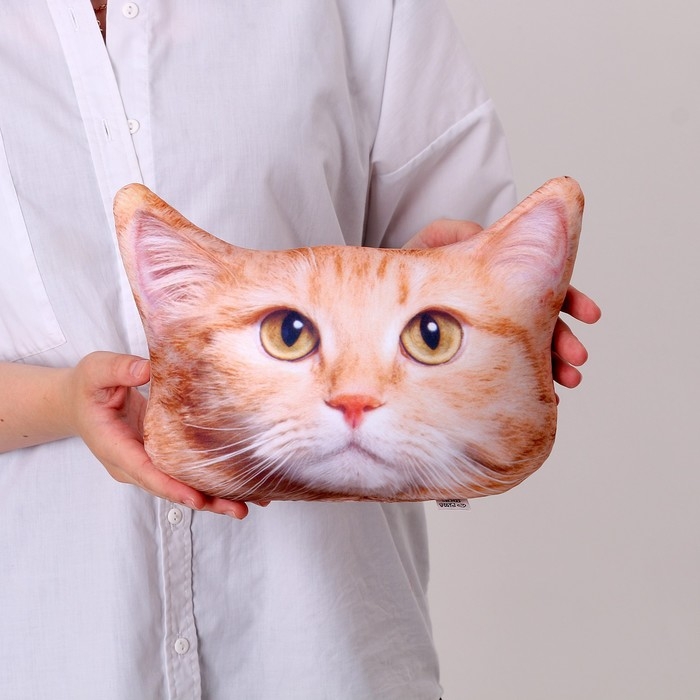 Антистресс-подушка, кошка &laquo;Рыжий&raquo;