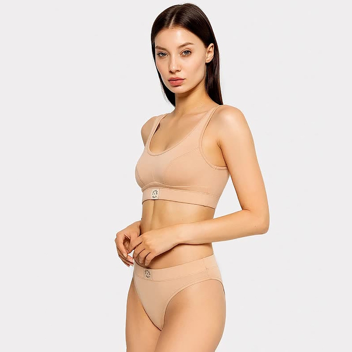 Трусы женские слипы, цвет бежевый, размер 48 (L)