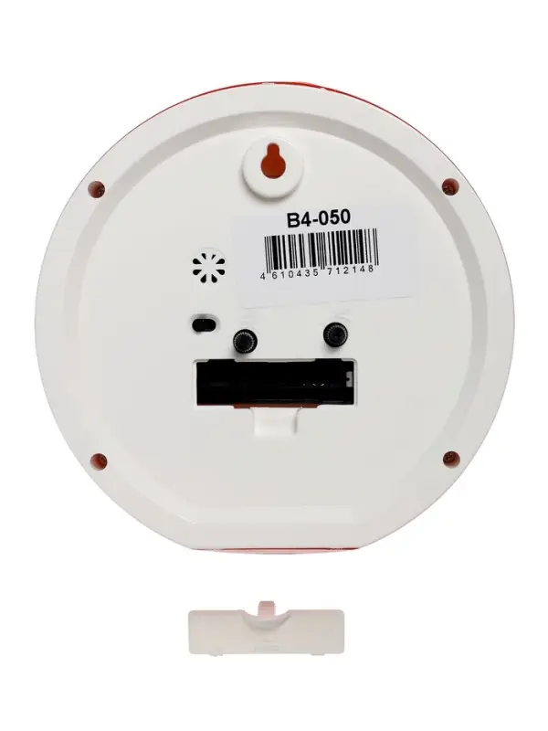 Будильник "Веселые гномы", плавный ход, d=15см, красный