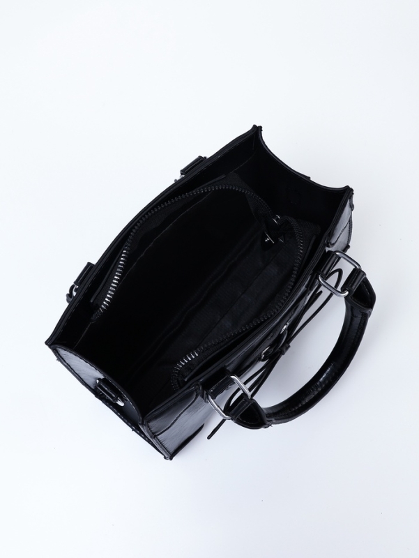 Сумка женская, 20*8*14, отд на молнии, длин ремень, черный