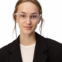 Шнурок для очков на шею 70 см силиконовый, черный Шнурок для очков на шею 70 см силиконовый, черный