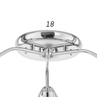 Люстра "Агнес" 3 лампы E27 15Вт хром 60х60х17см