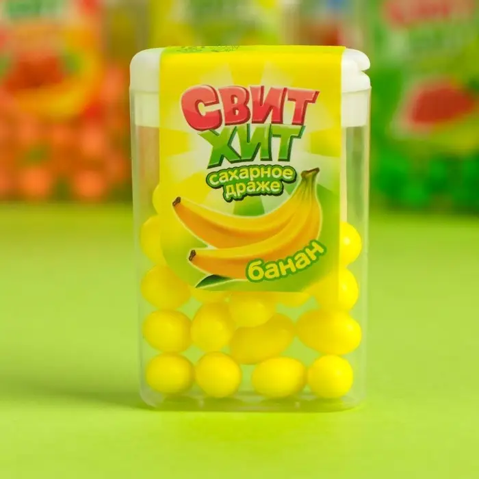 Драже сахарное "Свит хит" ассорти в стенде, 12 г
