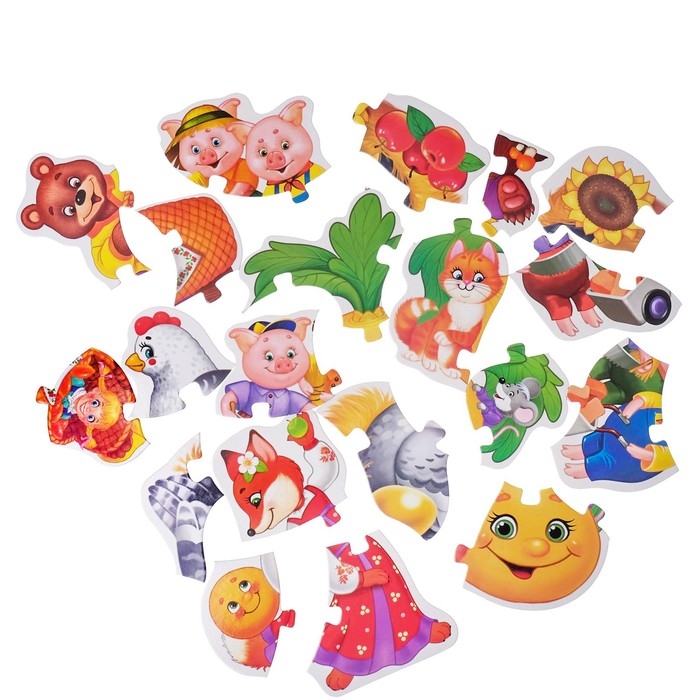 Макси-пазлы &laquo;Сказки&raquo;, 5 пазлов, 20 деталей