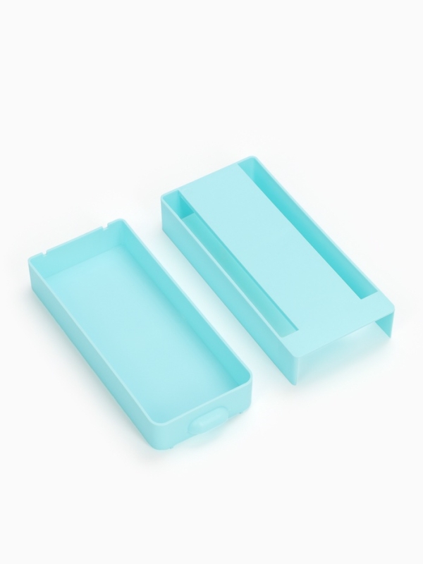 Скрытый потайной ящик, для хранения под стол, 20 х 9 х 4см, голубой