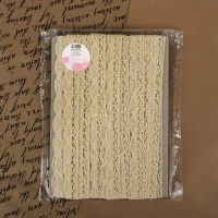 Кружево вязаное, 20 мм × 10 ± 1 м, цвет бежевый Кружево вязаное, 20 мм × 10 ± 1 м, цвет бежевый