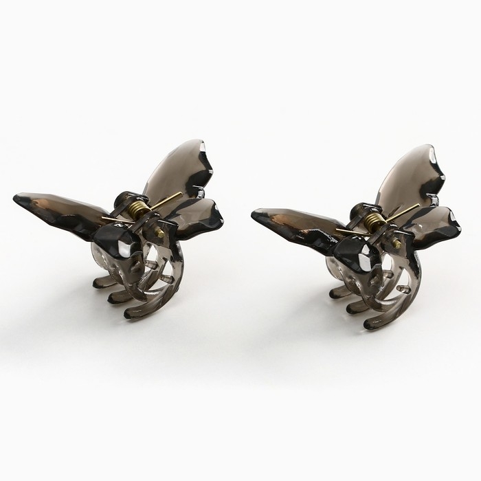 Краб для волос в форме бабочек &laquo;Dream&raquo;, 2 шт., 4 х 3 х 2.5 см