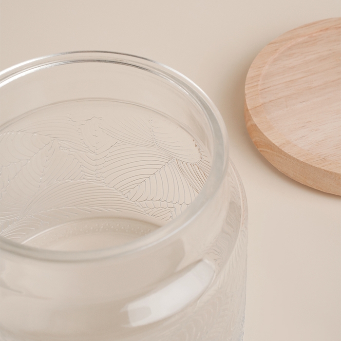 Банка стеклянная для хранения сыпучих продуктов SL Home &laquo;Ивелин&raquo;, 1 л, 12&times;12 см, с деревянной крышкой