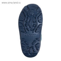 Сапоги зимние детские из ЭВА с комбинированным верхом синий, размер 31-32