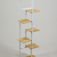 Подставка для цветов Greengo, 7 полок, 36 &times; 23 &times; 120 см, напольная, каркас металл, полки МДФ, белая