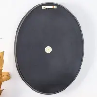 Панно интерьерное полистоун "Геральдическая лилия" чёрный с золотом 20х2,5х26,2 см