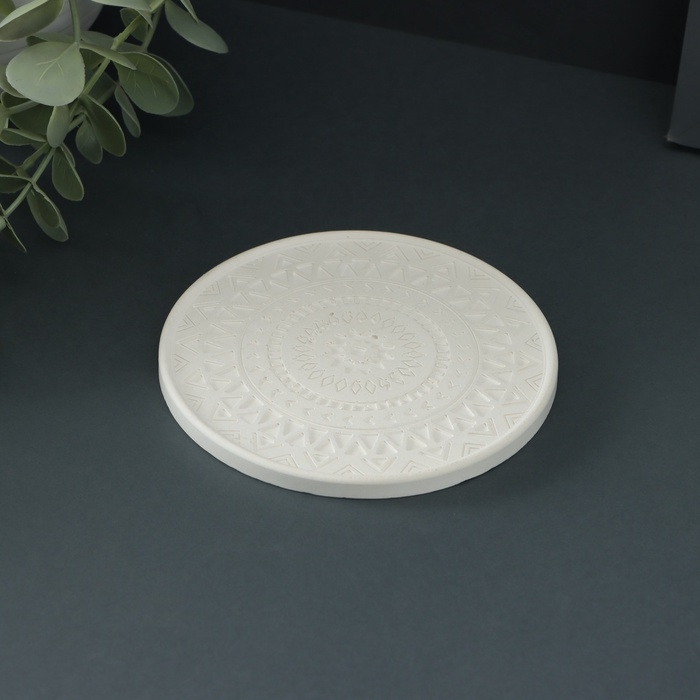 Подставка для мелочей "Кружевная" 10см, белая