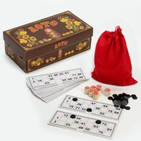 Русское лото настольная игра "Матрешка", бочонок 2.7 х 2.1 см, 24 карточки 21.4 х 7.9 см Русское лото настольная игра "Матрешка", бочонок 2.7 х 2.1 см, 24 карточки 21.4 х 7.9 см
