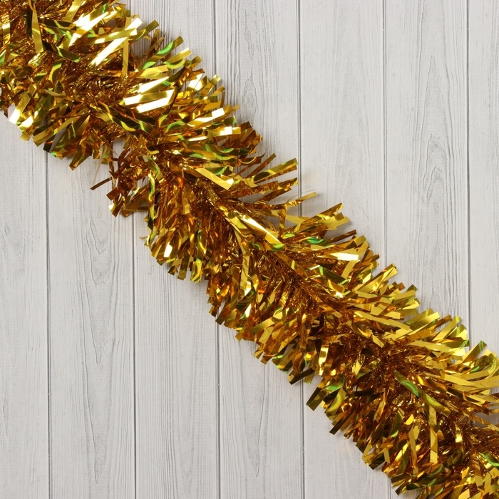 Мишура новогодняя &laquo;Зимнее волшебство. Праздничное сияние&raquo;, d-9 см, 200 см, золото