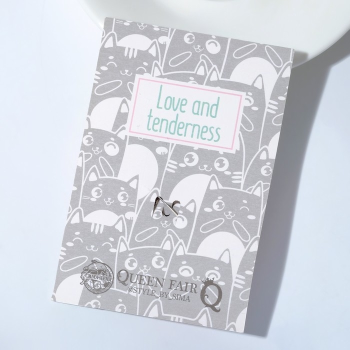 Брошь «Кошка грациозная», цвет зелёный в чернёном серебре Брошь «Кошка грациозная», цвет зелёный в чернёном серебре