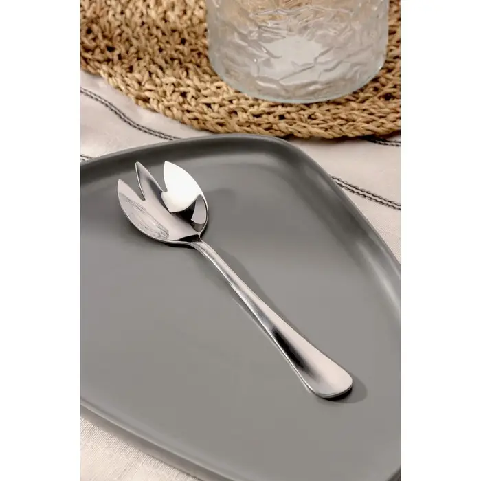 Вилка для салата из нержавеющей стали Magistro &laquo;Дабл&raquo;, длина 19,7 см, на подвесе, цвет серебряный