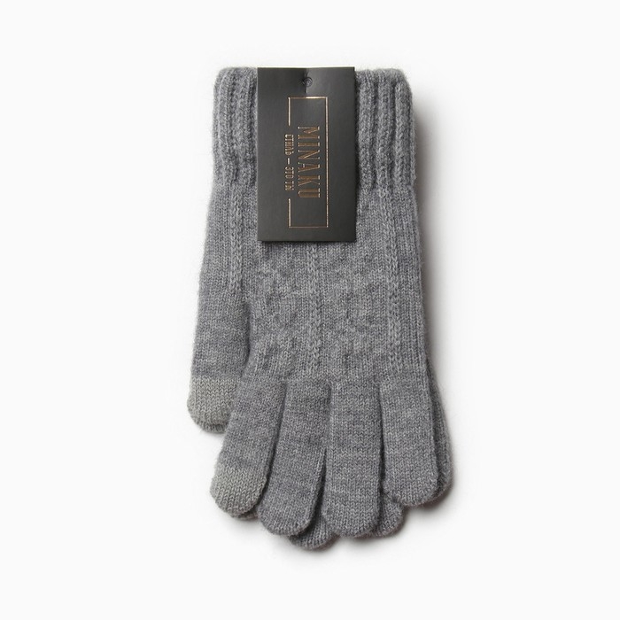 Перчатки мужские MINAKU 21 см серый Перчатки мужские MINAKU 21 см серый