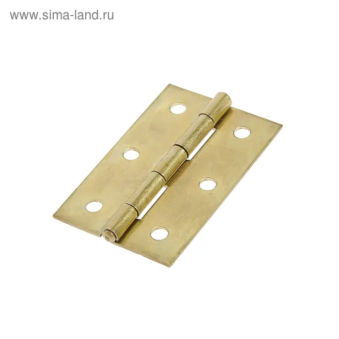 Петля железная, 62&times;37&times;1 мм, латунь