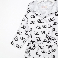 Халат детский муслиновый LoveLife &laquo;Панды&raquo; (3 года, рост 98-104 см) 100% хлопок, 235 гр/м2