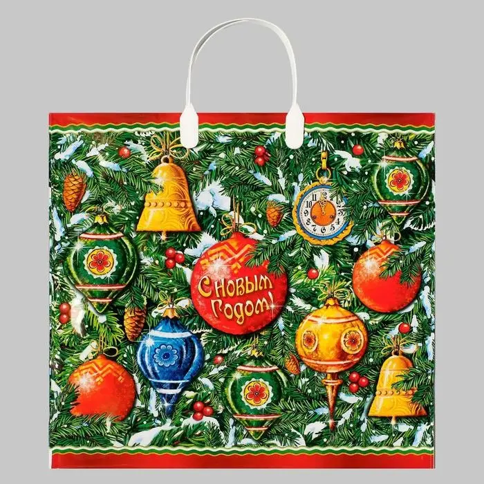 Пакет &laquo;Ансамбль&raquo;, полиэтиленовый с пластиковой ручкой, 38&times;35 см