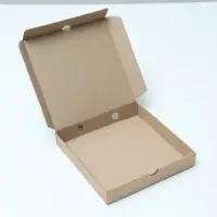 Коробка для пиццы, крафт 25&times;25&times;4 см